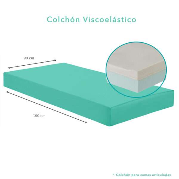 Colchón Viscoelástico para camas articuladas