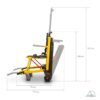 Medidas de la silla electrica salvaescaleras con sistema de oruga