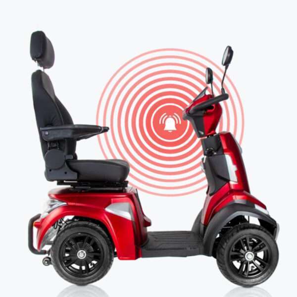 Compra el Scooter Eléctrico Madagaskar en Appia Mobility. Motor de 500W, autonomía de 25-30 km, pantalla táctil de 7 pulgadas y altavoces con bluetooth. Sistema Antirrobo y alarma