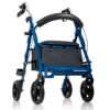 Andador silla de Ruedas A41009F, Andador 2 en 1. Color Azul. En esta imagen muestra la posición de andador