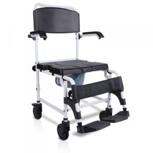 Silla inodoro con ruedas y reposapiés